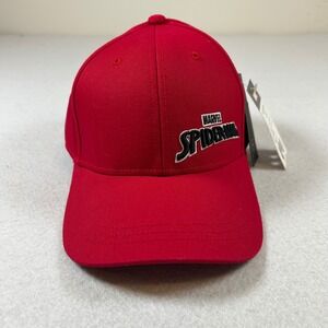 Volvik Marvel Spiderman Hat Baseball Cap Mens Embroidered Adjustable Red NWT‎